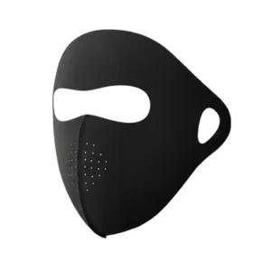 UPF50+ UV Protection Cooling Face Mask with Forehead (Black)