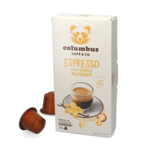 Vanilla & Macadamia Flavoured Columbus Café & Co Nespresso Coffee Capsules