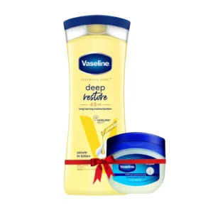 Vaseline Lotion Deep Restore 300ml (Petroleum Jelly 50ml Free)