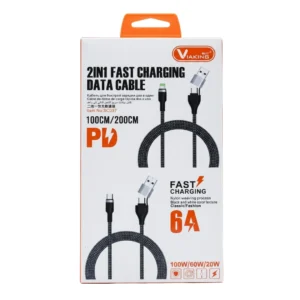 Viking 2-in-1 Fast Charging Data Cable