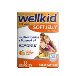 Vitabiotics Wellkid Soft Jelly Natural Orange Flavour 30 Pastilles