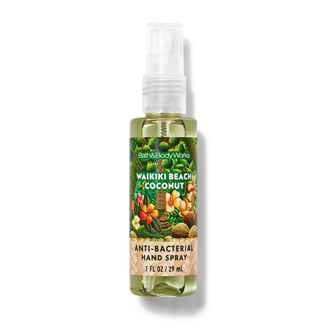 Waikiki Beach Coconut Anti-Bacterial Hand Sanitizer Spray 29ml