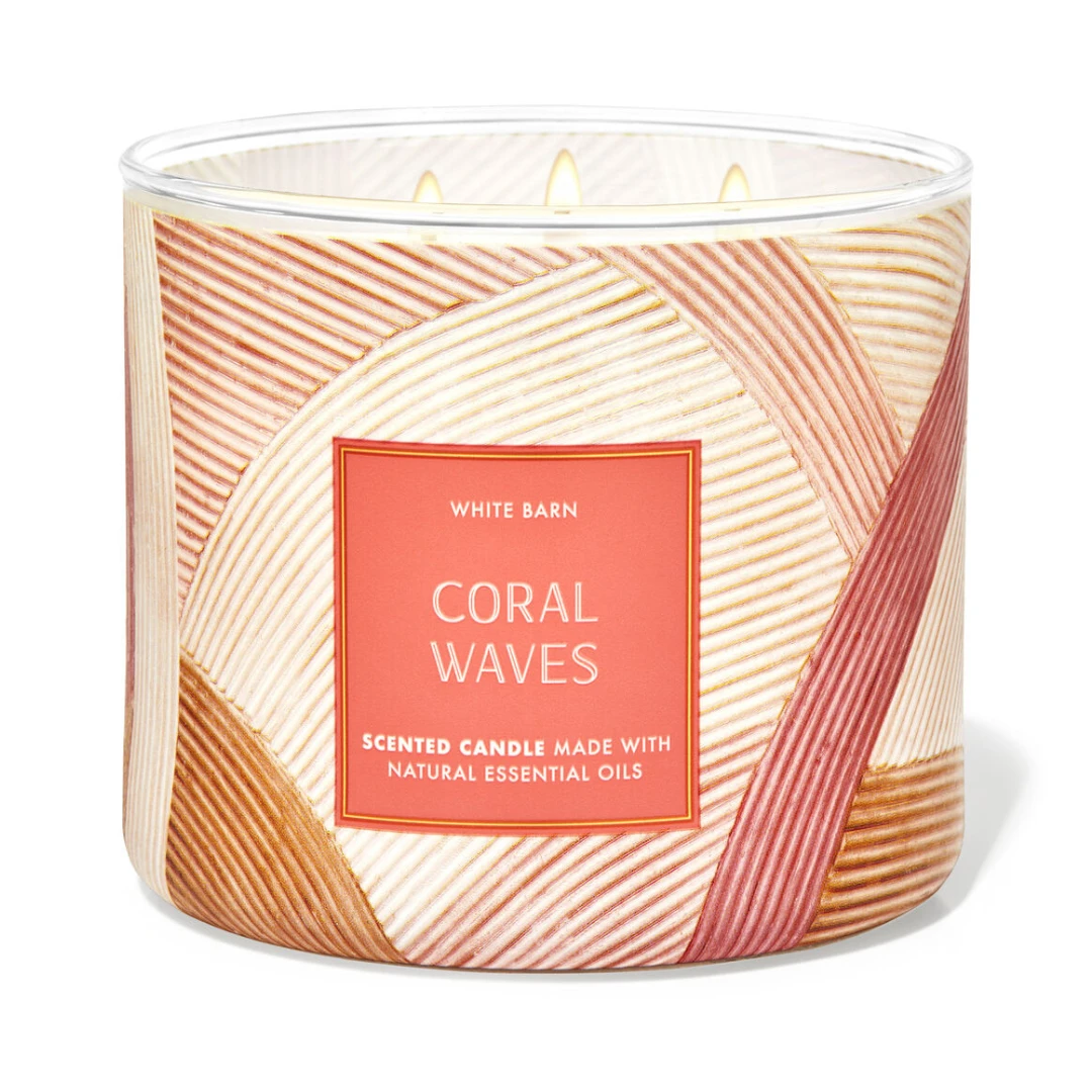 White Barn Coral Waves 3-Wick Candle 411g