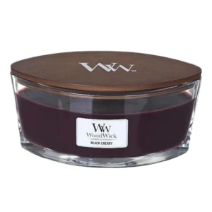 Wood Wick Ellipse Jar Black Cherry Candle (453.6g)