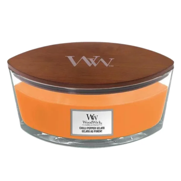 Wood Wick Ellipse Jar Chilli Pepper Gelato Candle 453.6g