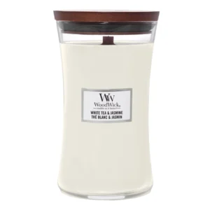 Wood Wick Large Jar White Tea & Jasmine Candle (610g)