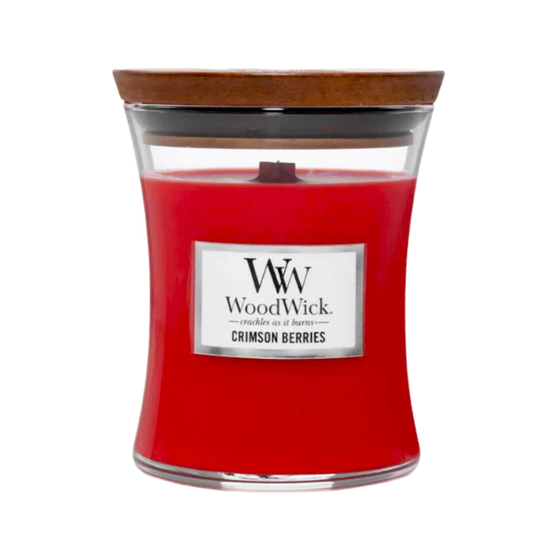 Wood Wick Midium Jar Crimson Berries Candle (275g)
