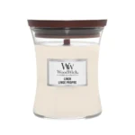 WoodWick Midium Jar Linen Candle (275g)
