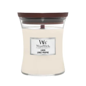 Wood Wick Midium Jar Linen Candle (275g)