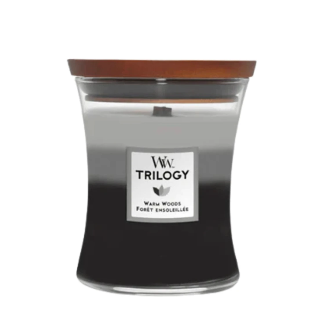 Wood Wick Midium Trilogy Warm Woods Candle (275g)