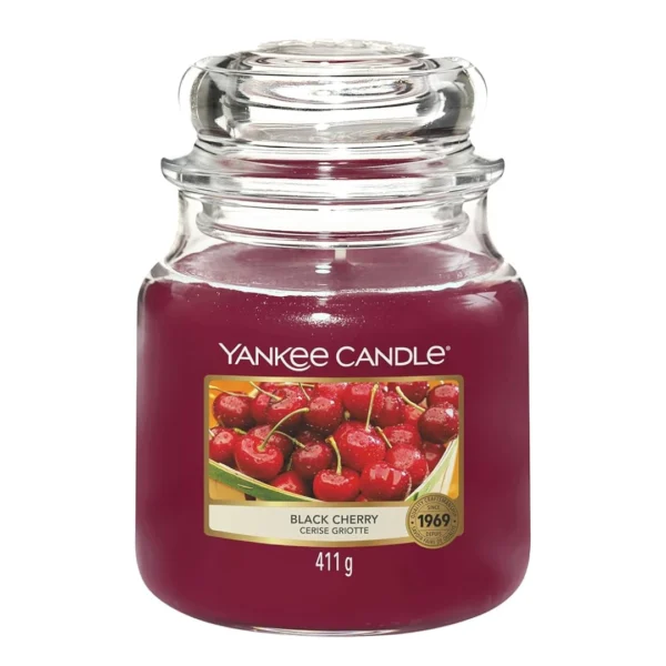 Yankee Candle Classic Medium Jar Black Cherry 411g