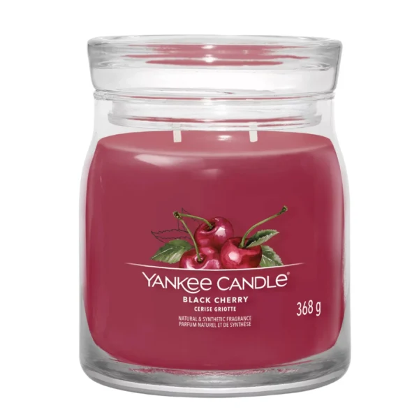 Yankee Candle Signature Medium Jar Black Cherry 368g