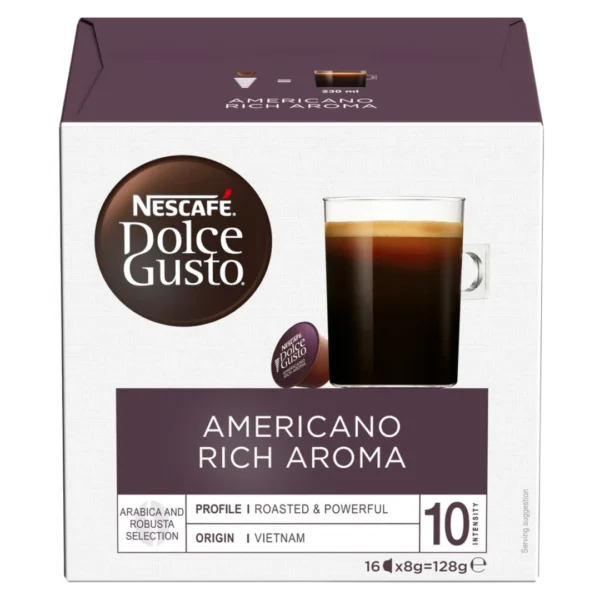 Americano Rich Aroma Nescafe Dolce Gusto Coffee Pods