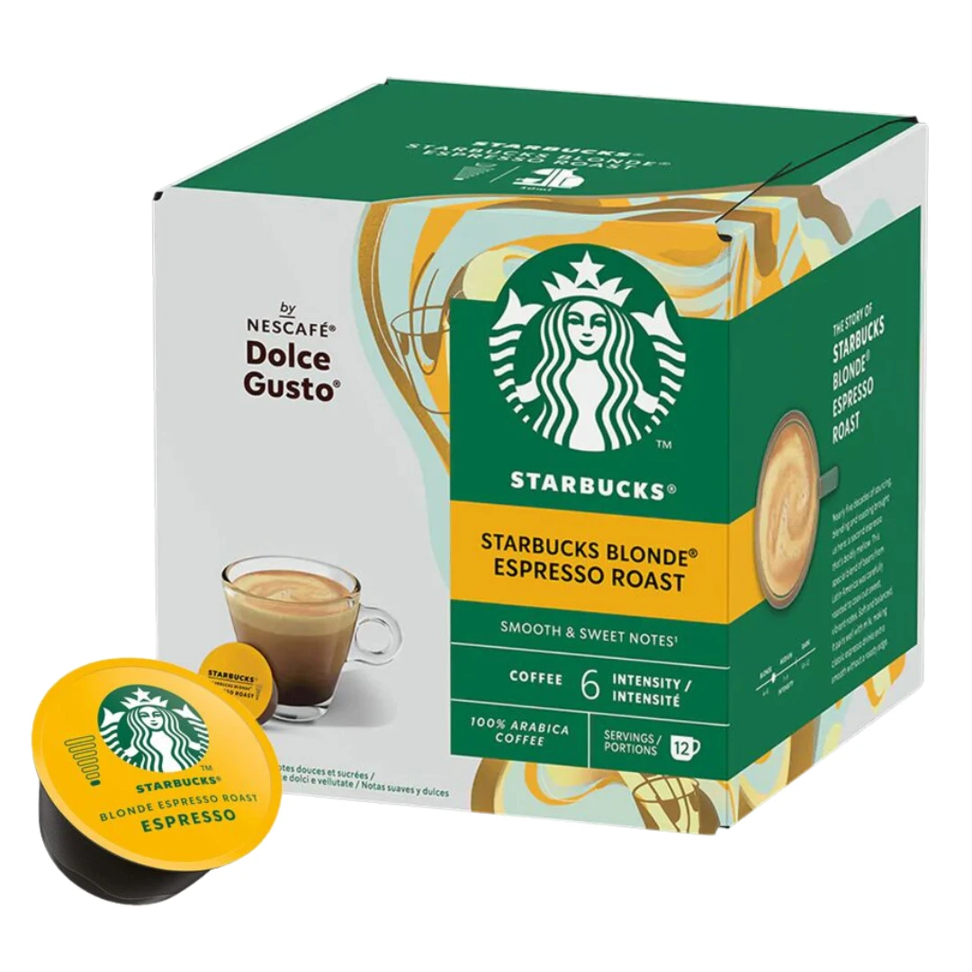Blonde Espresso Roast Starbucks Dolce Gusto Coffee Pods