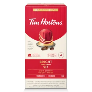 Bright Espresso Tim Hortons Nespresso Coffee Pods