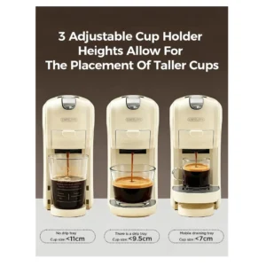 Cafelffe 3 in 1 Multiple Capsule Coffee Machine (White)
