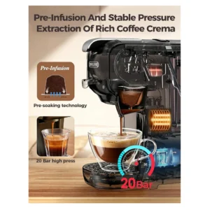 Cafelffe 3 in 1 Multiple Capsule Coffee Machine (White)