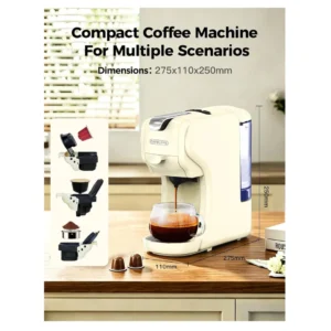 Cafelffe 3 in 1 Multiple Capsule Coffee Machine (White)