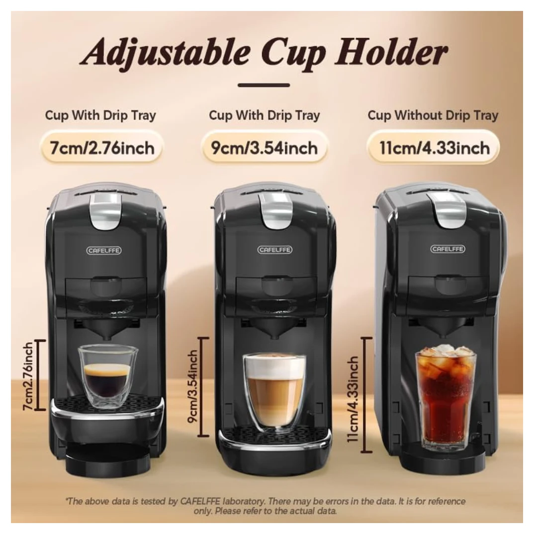 Cafelffe 3 in 1 Multiple Capsule Coffee Machine (Black)