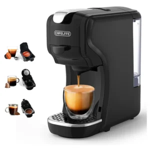 Cafelffe 3 in 1 Multiple Capsule Coffee Machine (Black)