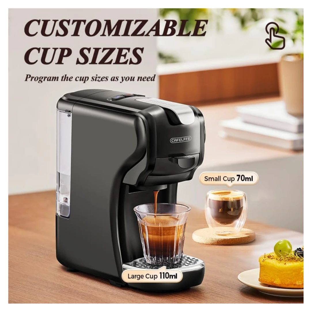 Cafelffe 3 in 1 Multiple Capsule Coffee Machine (Black)
