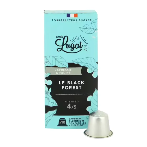 Cafes Lugat Le Black Forest Nespresso Coffee Pods