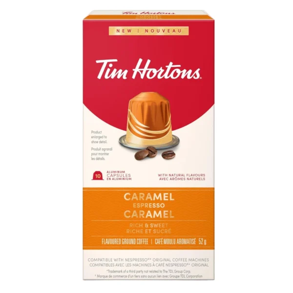 Caramel Espresso Tim Hortons Nespresso Coffee Capsules