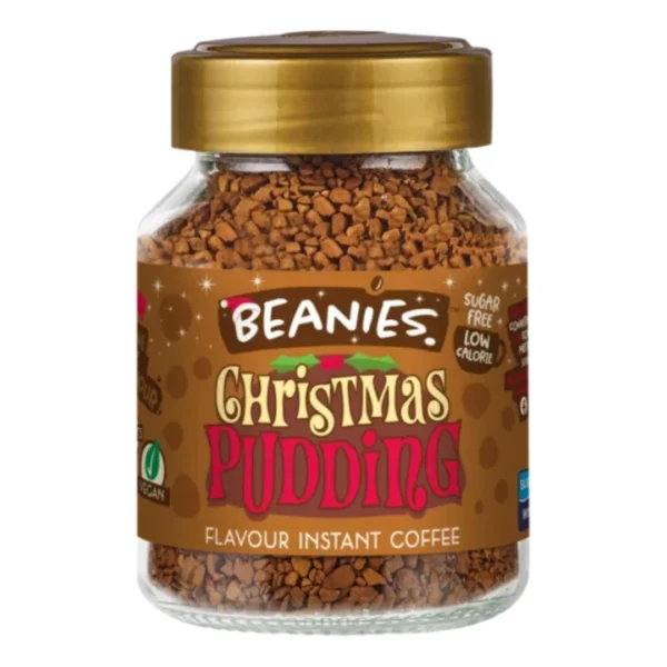 Christmas Pudding Flavoured Beanies Instant Coffee 50g