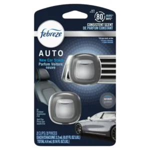 Febreze Auto Air Freshener Vent Clips New Car Scent