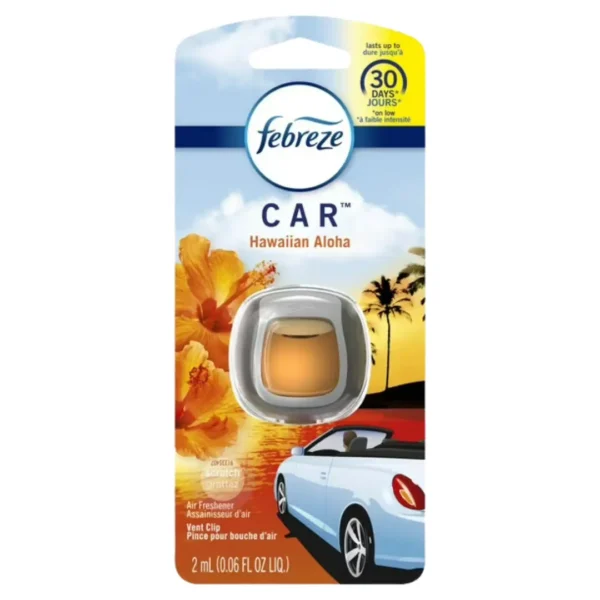 Febreze Car Air Freshener Vent Clip Hawaiian Aloha