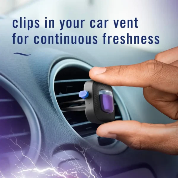 Febreze Car Air Freshener Vent Clip Midnight Storm Scent - Image 4