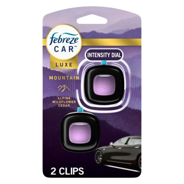 Febreze Car Air Freshener Vent Clip Mountain Scent