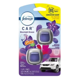 Febreze Car Air Freshener Vent Clips Gain Moonlight Breeze