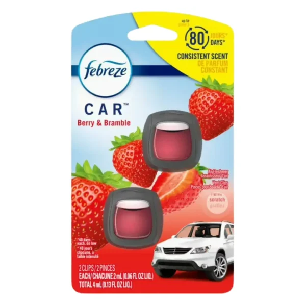 Febreze Car Air Freshener Vent Clip Berry & Bramble Scent