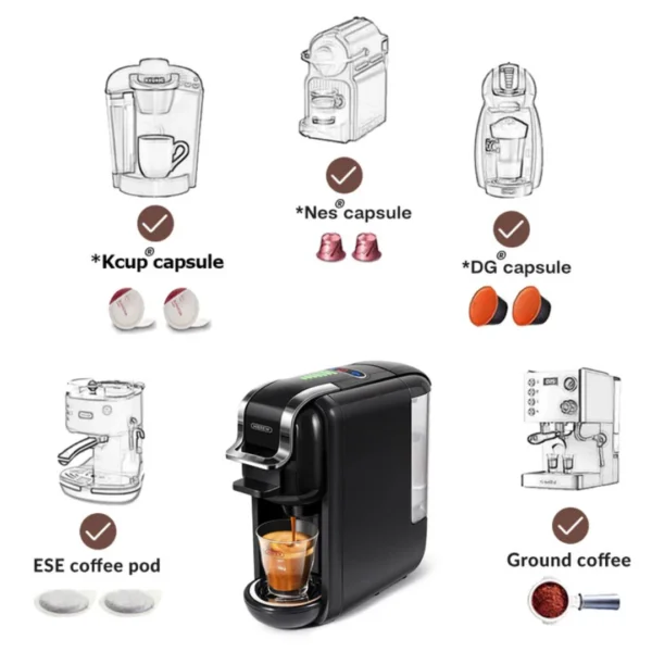 HiBREW 5 in 1 Multiple Capsule Coffee Machine