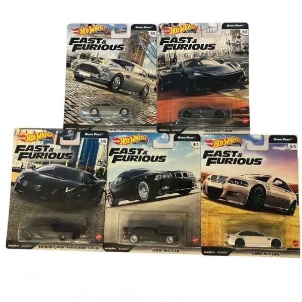 Hot Wheels Premium Fast & Furious Euro Fast Set Of 5