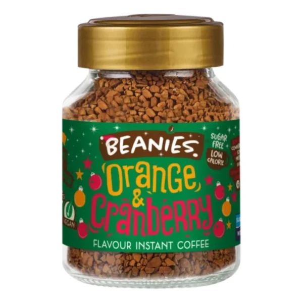 Orang e & Cranberry Flavoured Beanies Instant Coffee 50g