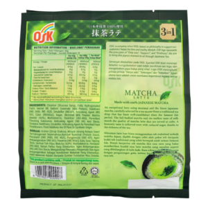 OSK 3-in-1 Matcha Latte Instant Sachets