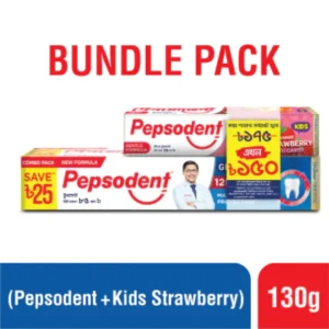 Pepsodent Germicheck With Kids Strawberry Toothpaste 130gm (Bundle Pack)