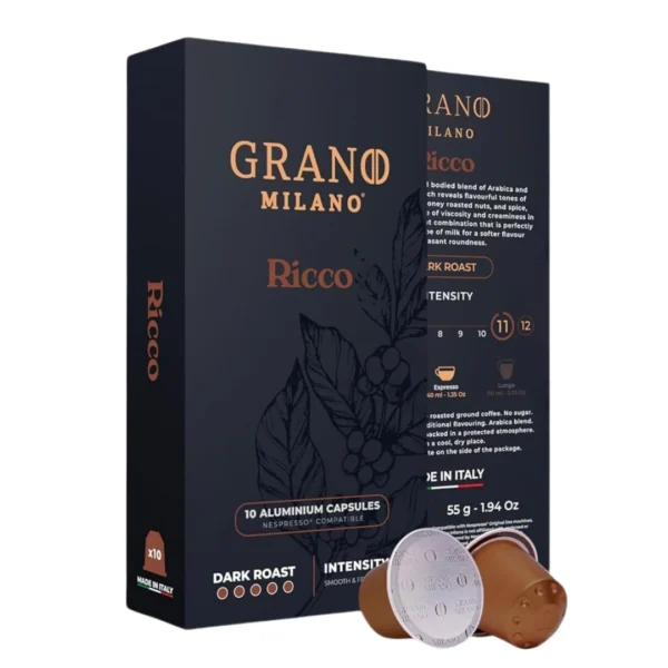 Ricco Grano Milano Nespresso Coffee Capsules