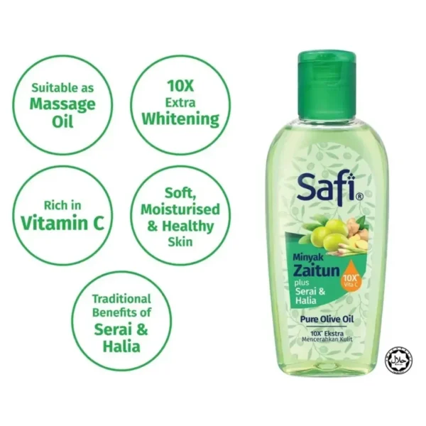 SAFI Naturals Olive Oil plus Lemongrass & Ginger 150ml