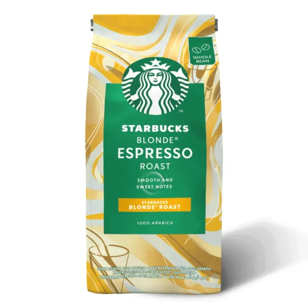 Starbucks Blonde Espresso Roast Whole Bean Coffee 200g