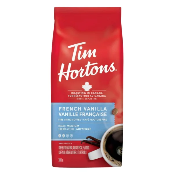 Tim Hortons French Vanilla Fine Grind Coffee 300g