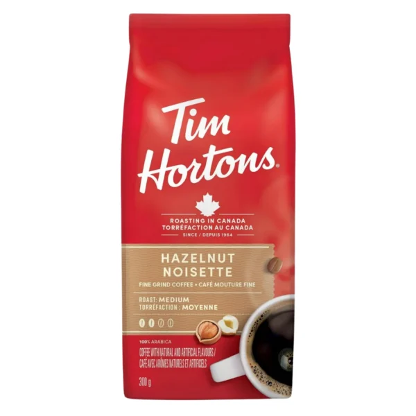 Tim Hortons Hazelnut Fine Grind Coffee 300g