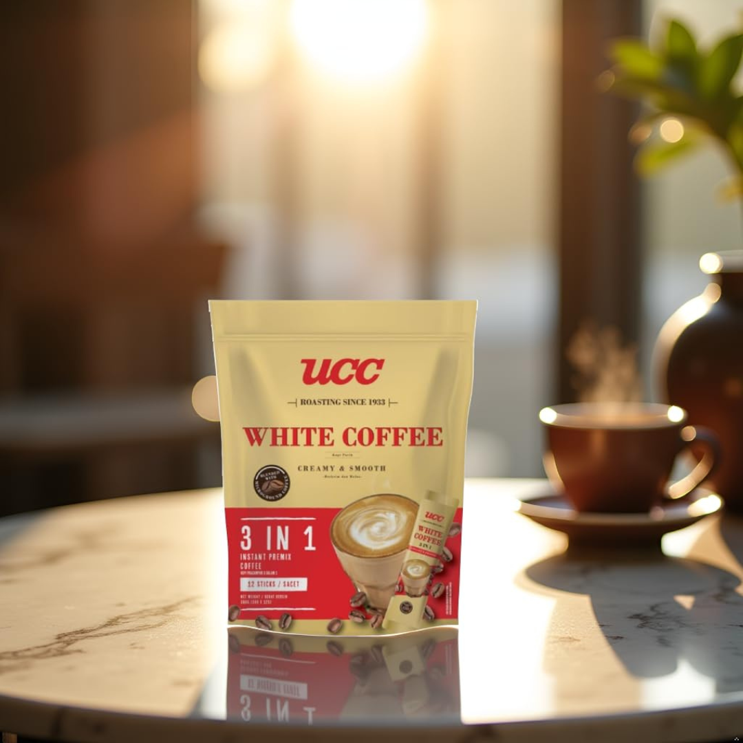 UCC White Coffee 3 in 1 Instant Premix Coffee Sachets