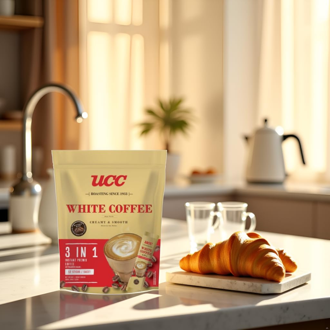 UCC White Coffee 3 in 1 Instant Premix Coffee Sachets