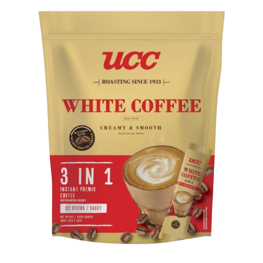 UCC White Coffee 3 in 1 Instant Premix Coffee Sachets