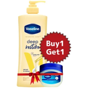 Vaseline Lotion Deep Restore 400ml (Petroleum Jelly 50ml Free)