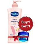 Vaseline Lotion Healthy Bright 400ml (Petroleum Jelly 50ml Free)