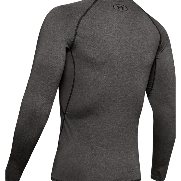 Men's UA HeatGear Armour Long Sleeve Compression Shirt (Grey, M